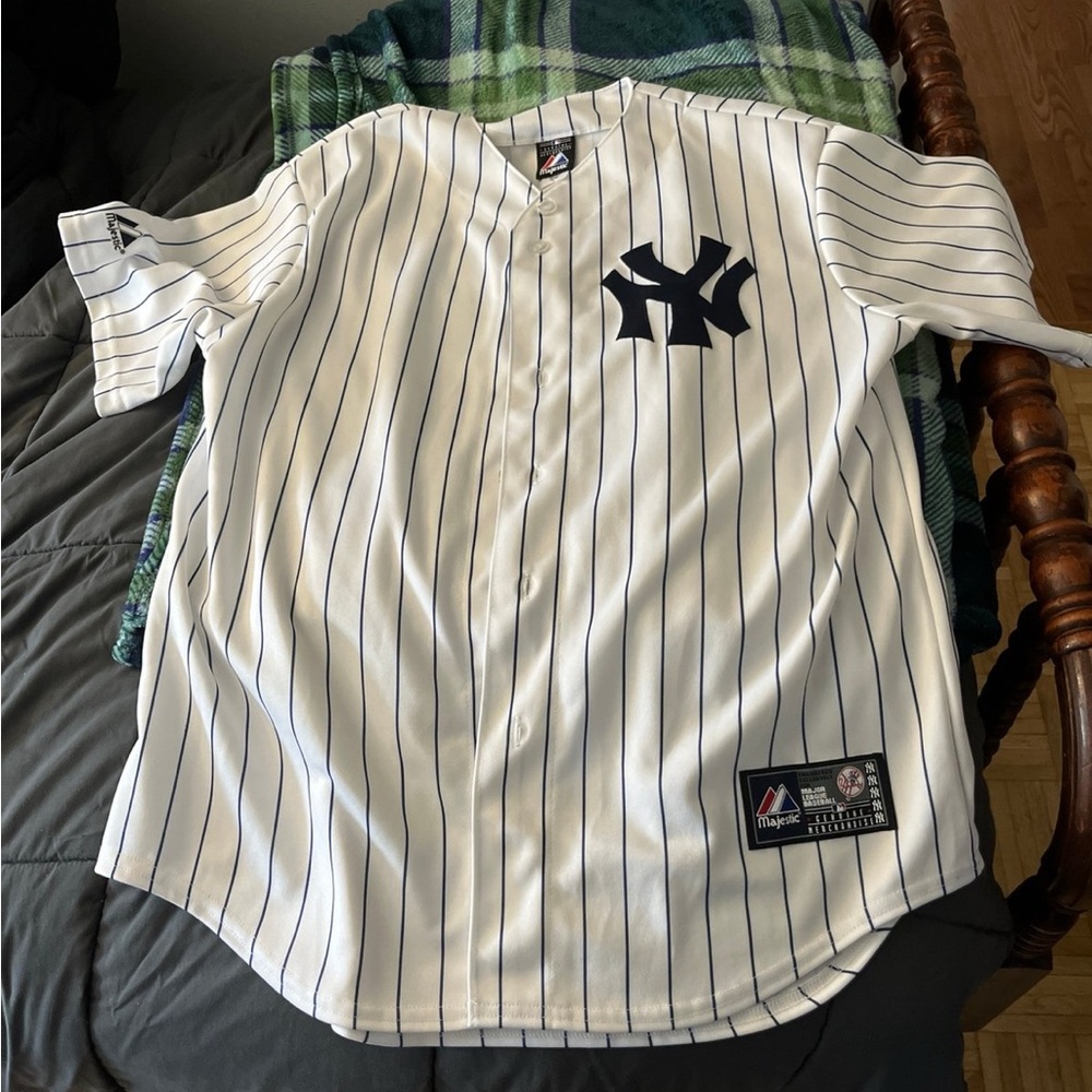 Majestic Yankees Pinstripe Jersey